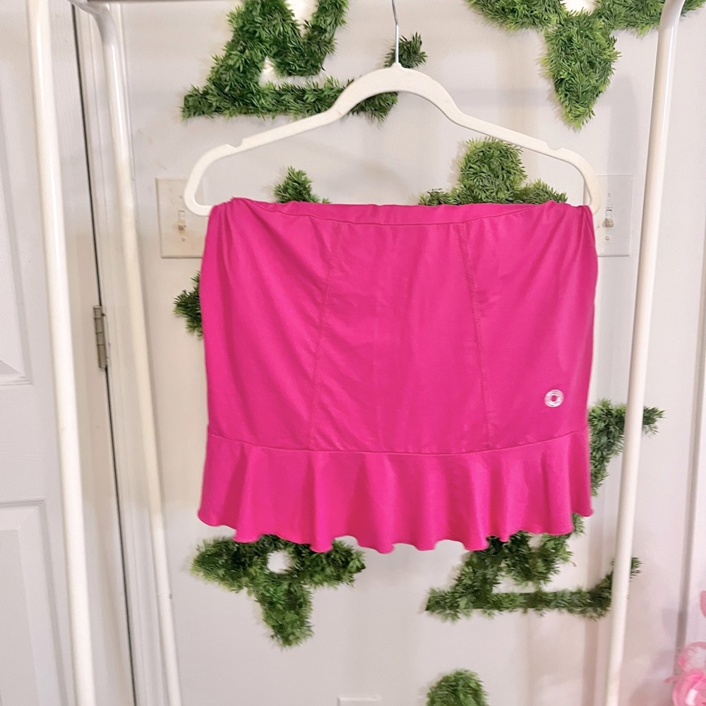 hot pink tennis skirt